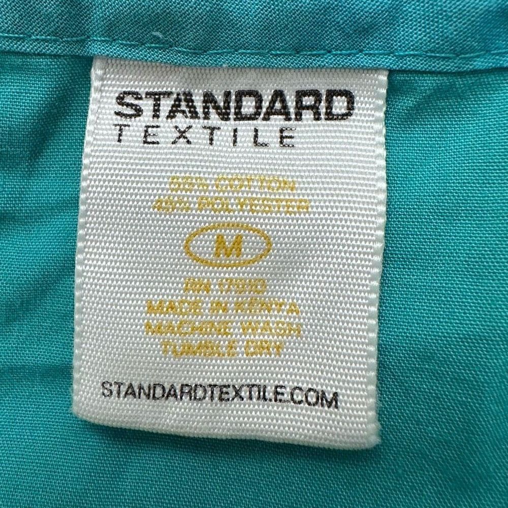 Standard Textile V-Neck long Sleeve Classic Warm-Up Scrub Jacket Jade Medium - Picture 3 of 3